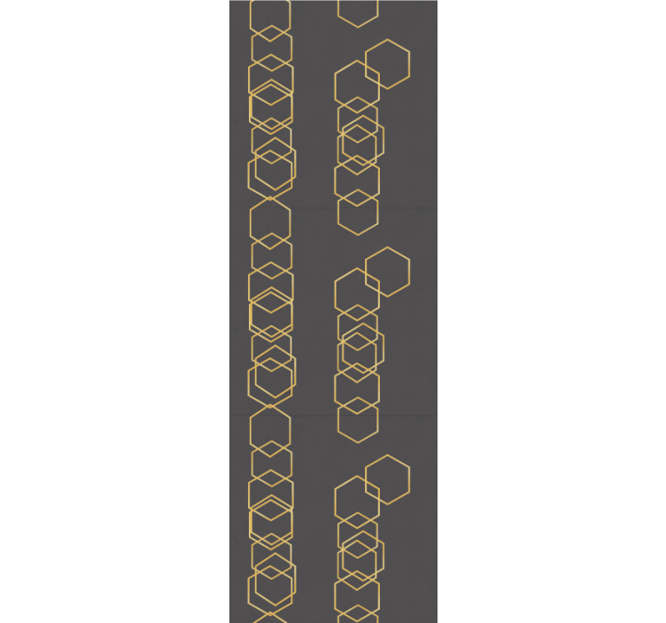 Geometrinis linijinis dizainas geometrinis raštų tapetas - „Tenstickers“