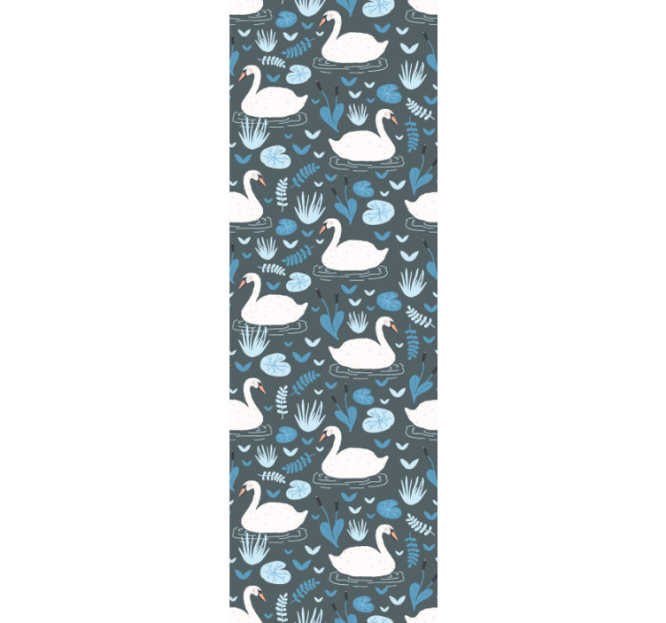 Gulbių ežero motyvas paukščiai tapetas - „Tenstickers“