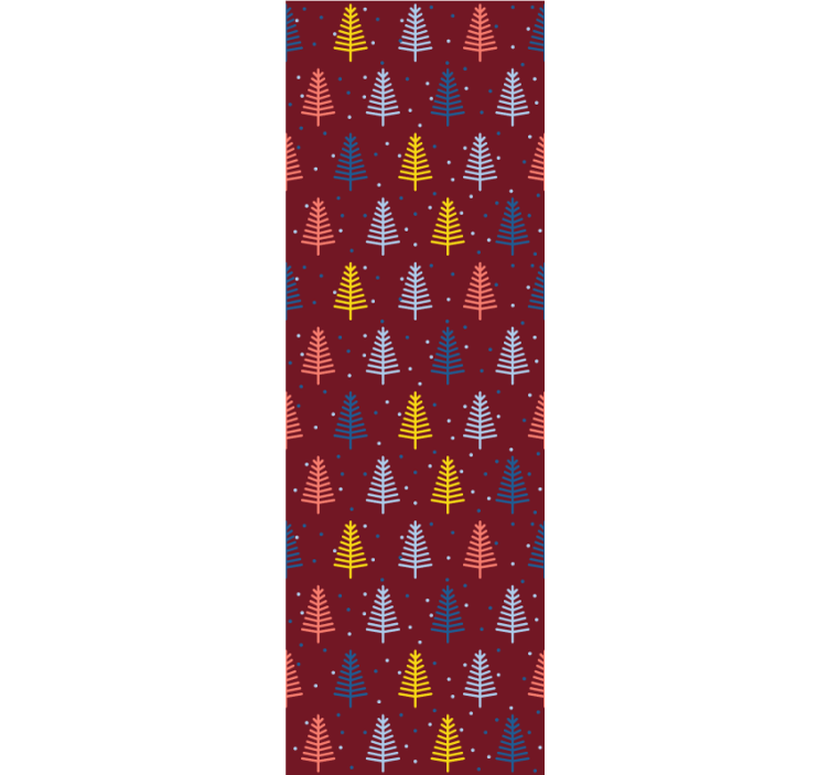 Kalėdų eglutės rankomis piešti kalėdiniai tapetai - „Tenstickers“