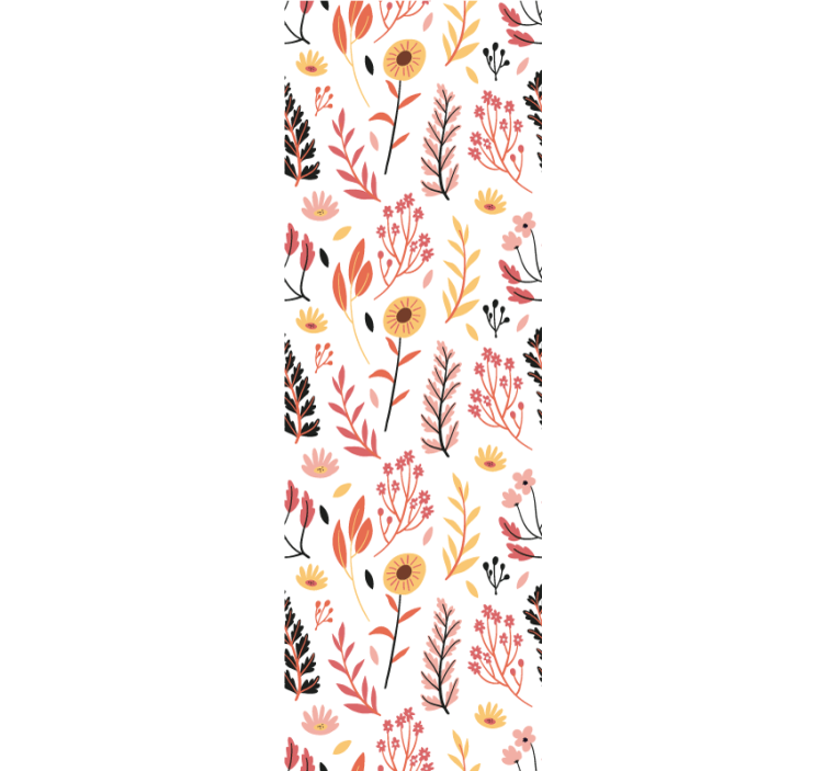 Gėlių botaninis dizainas tapetai geles - „Tenstickers“