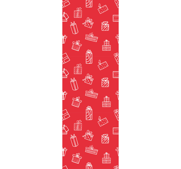 Dovanos rašto motyvas kalėdų tapetas sienoms - „Tenstickers“