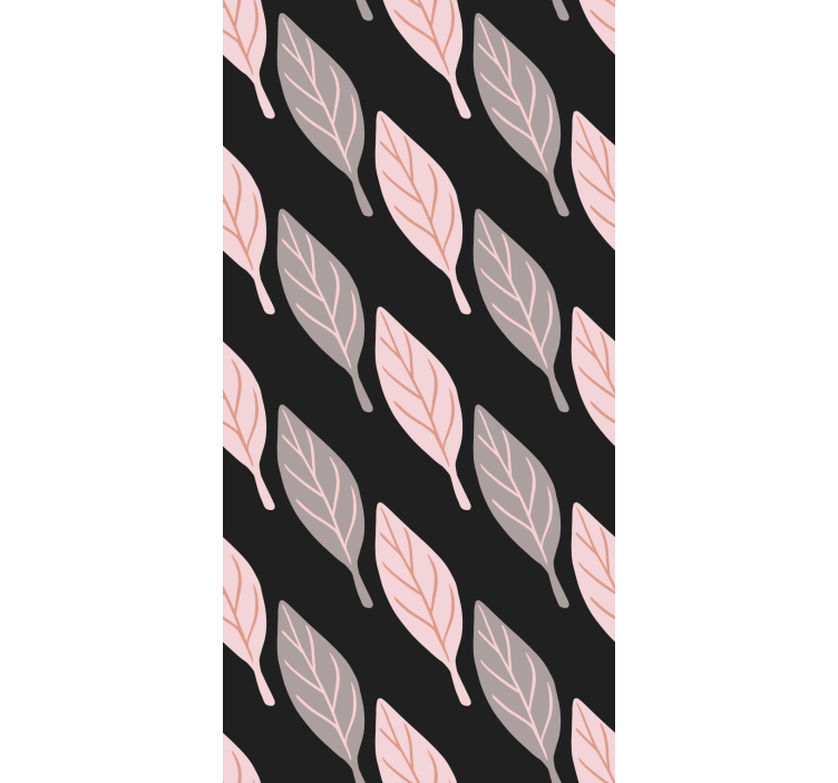 Elegantiškas lapijos raštas lapų tapetas - „Tenstickers“