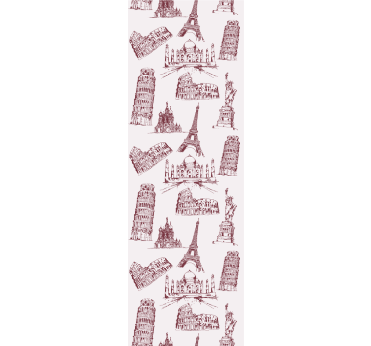 Ikoniniai paminklai miesto tapetai - „Tenstickers“