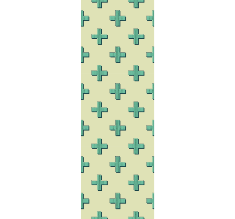 Geometrinis kryžiaus raštas geometrinis raštų tapetas - „Tenstickers“