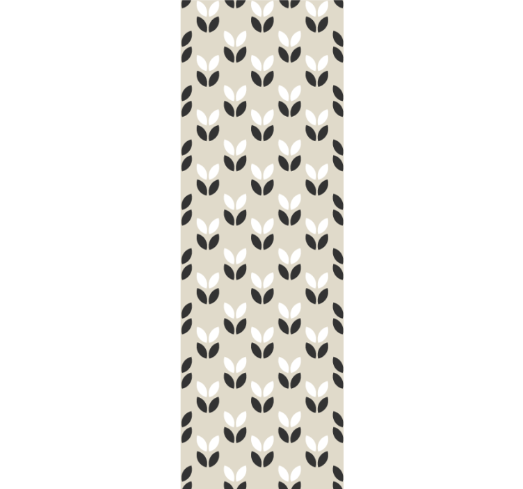 Simetriškas lapų raštas geometrinis raštų tapetas - „Tenstickers“