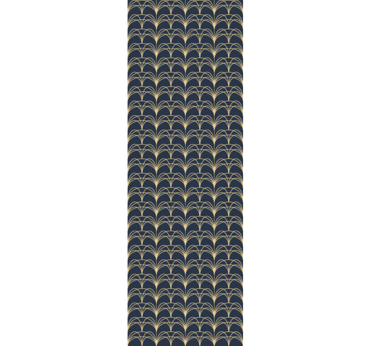Art deco arkos geometrinis raštų tapetas - „Tenstickers“