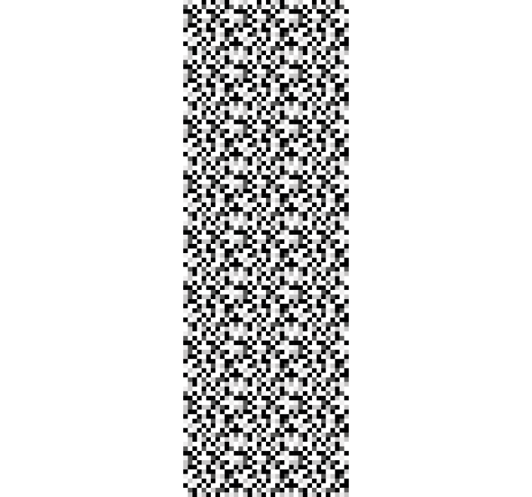 Juodos ir baltos spalvos kvadrato dizaino tapetai - „Tenstickers“