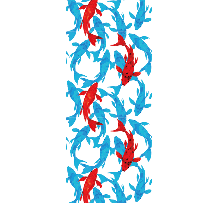 Vandens šokis žuvų tapetas - „Tenstickers“