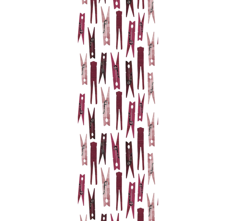 Išsibarstę skalbinių segtukai geometrinis raštų tapetas - „Tenstickers“