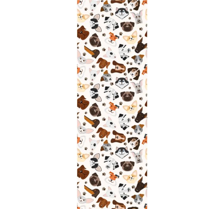 Šunų tapetas žaismingiems šunų piešiniams - „Tenstickers“