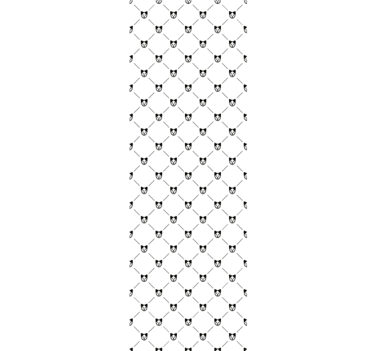 Katės silueto raštas katinų tapetas - „Tenstickers“