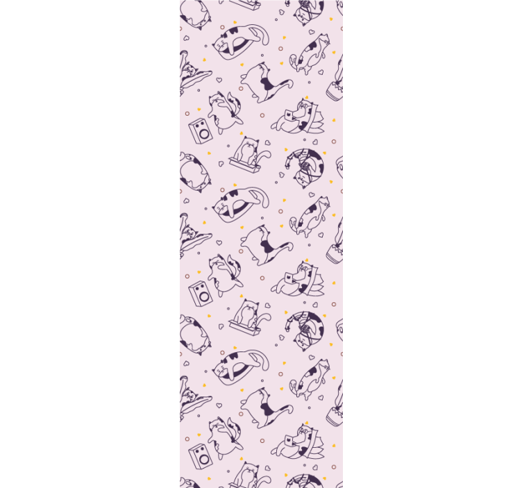 žaismingas linijinis menas tapetai vaiku kambariui - „Tenstickers“