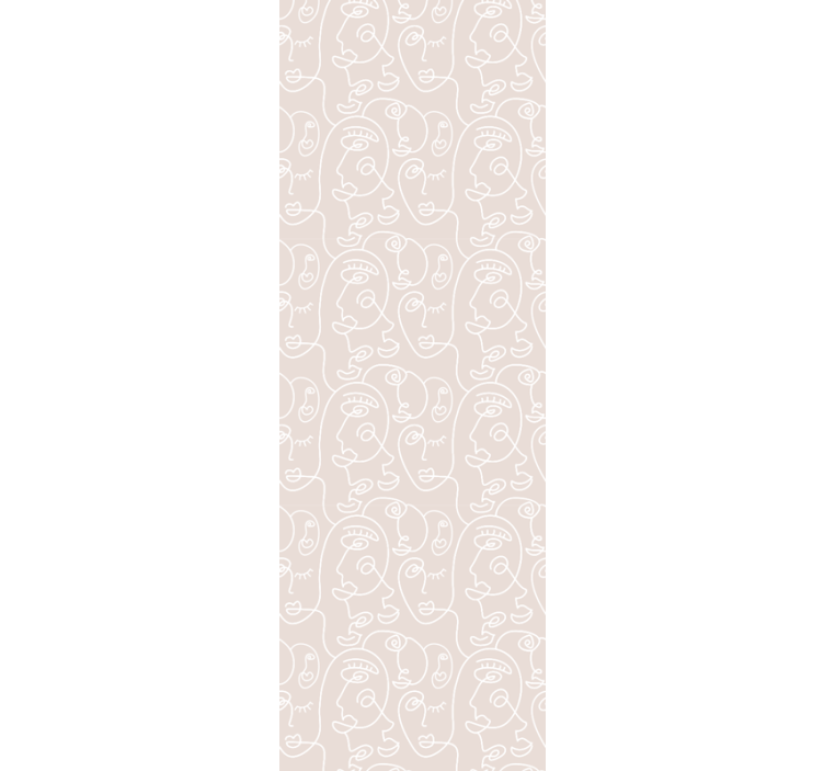 Abstraktūs veido modeliai meno tapetas - „Tenstickers“