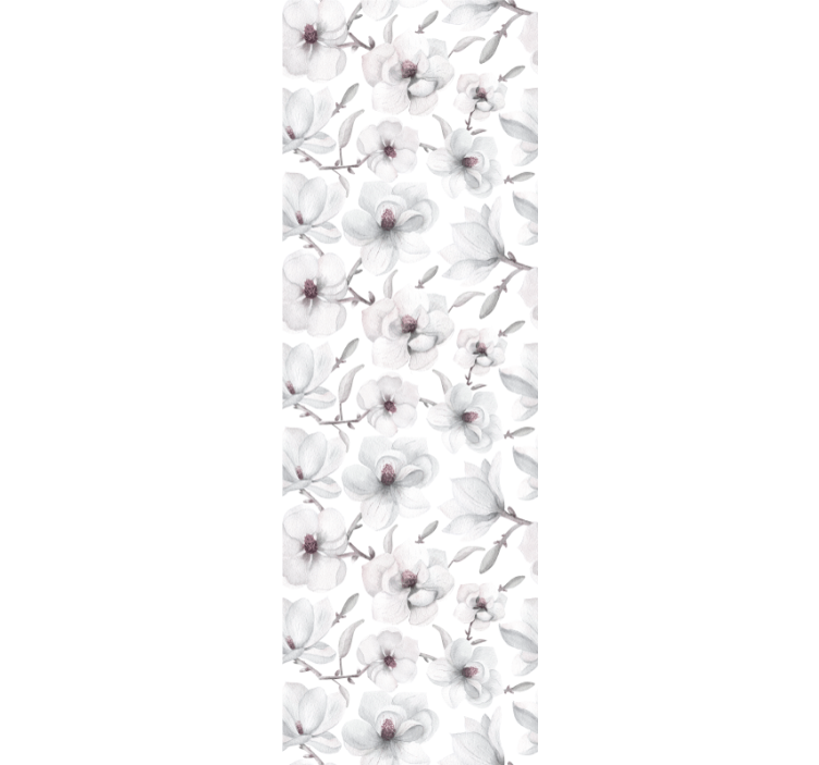 Elegantiškas pilkas motyvas tapetai geles - „Tenstickers“