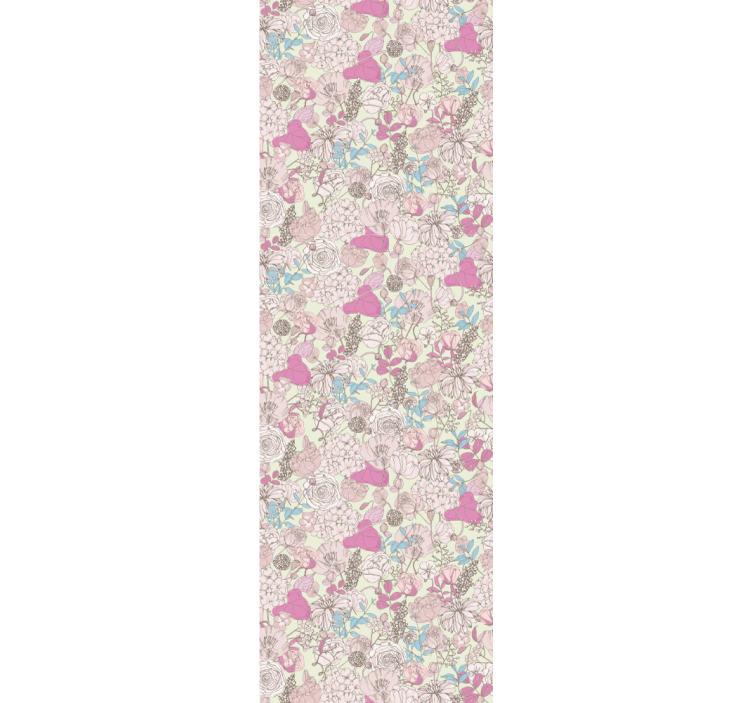 Gėlių rašto tapetas senovinis klasikinis sodas - „Tenstickers“