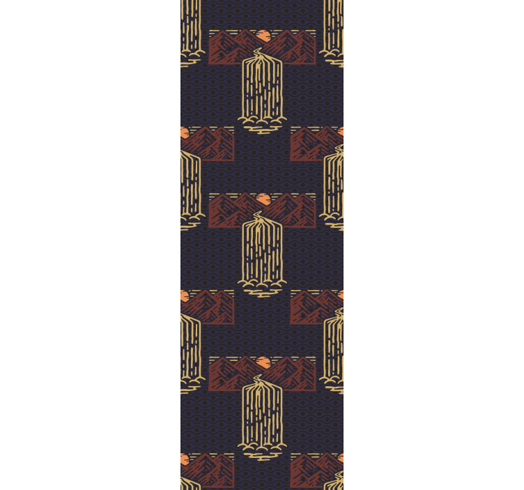 Retro krioklio peizažas vintage tapetas - „Tenstickers“