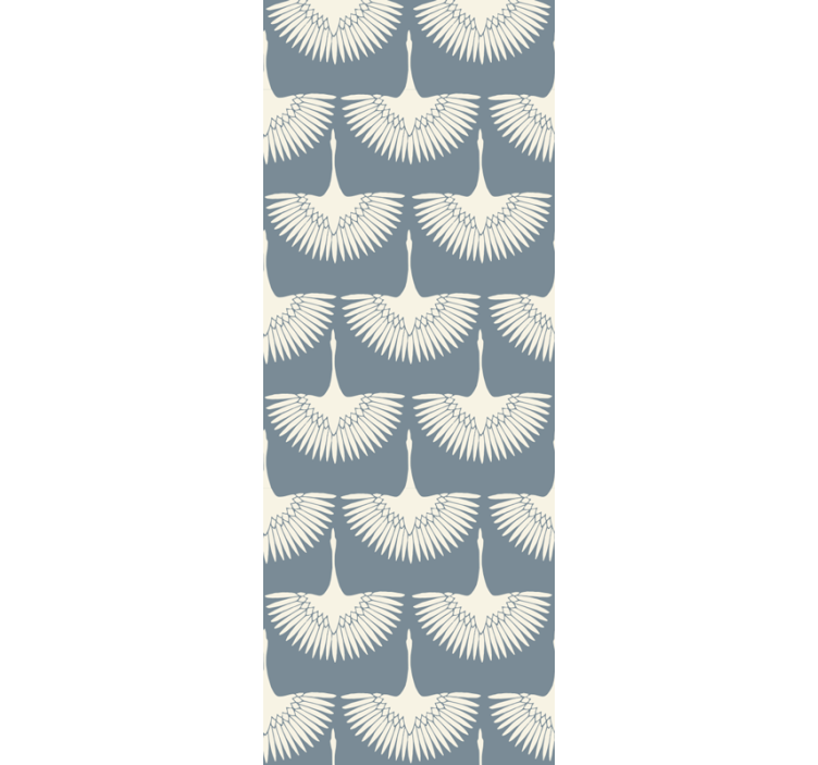 Elegantiškas skraidančių gandrų raštas paukščiai tapetas - „Tenstickers“