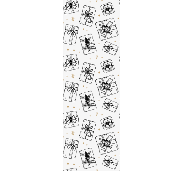 Dovanų lankelių raštai kalėdų tapetas sienoms - „Tenstickers“
