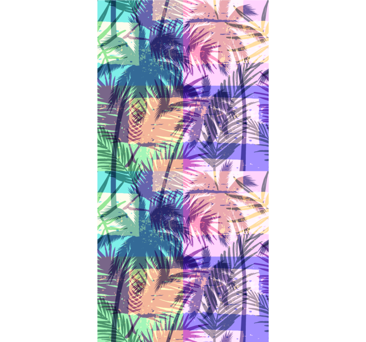 Vintažinių palmių lavos medžio tapetai - „Tenstickers“