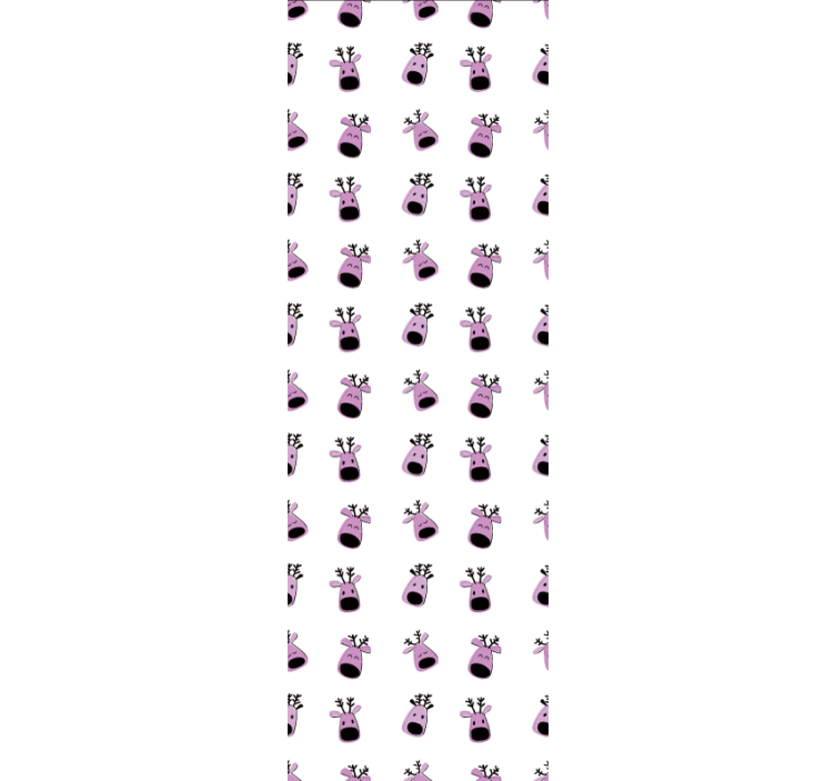 Rožinio elnio kalėdiniai tapetai - „Tenstickers“