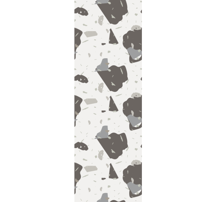 Abstrakčios pilkos formos tekstūruoti tapetas - „Tenstickers“