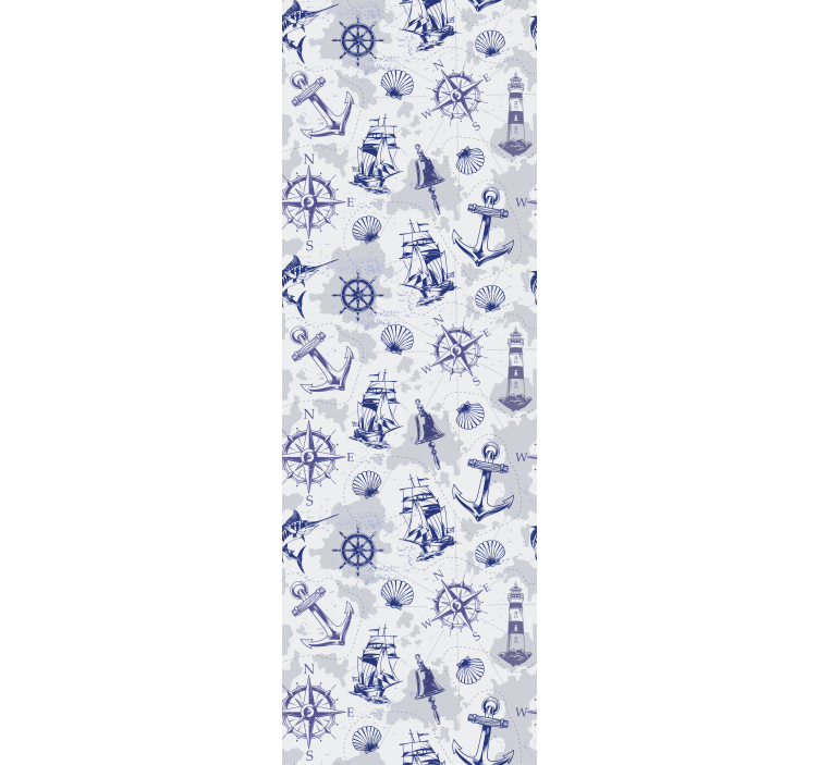 Jūrinės temos elementai miesto tapetai - „Tenstickers“