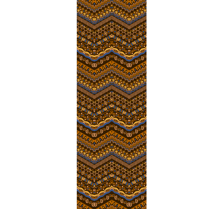 Geometrinio rašto bangos meno tapetas - „Tenstickers“