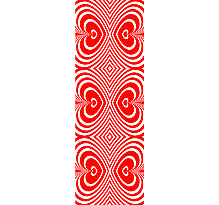 širdies rašto motyvas geometrinis raštų tapetas - „Tenstickers“