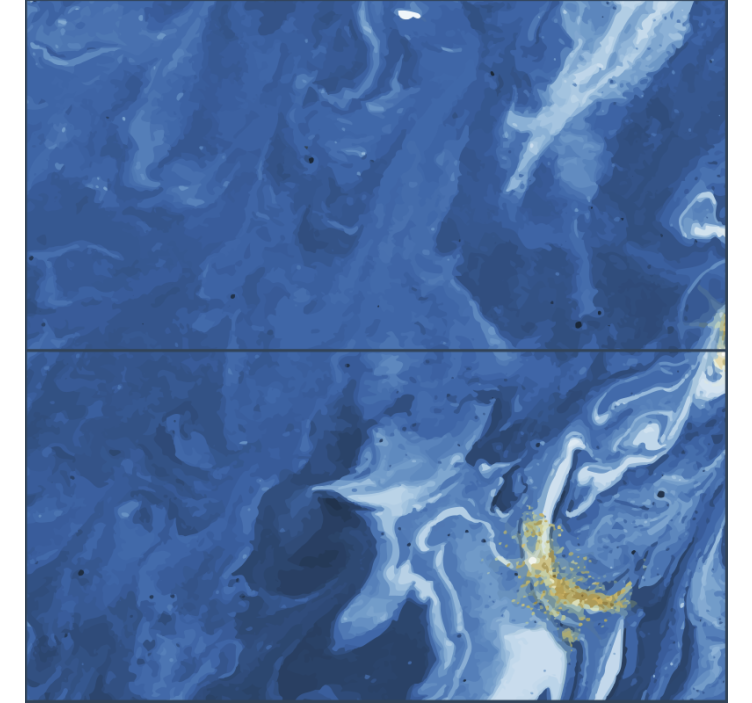 Mėlynos spalvos akmens tapetai - „Tenstickers“
