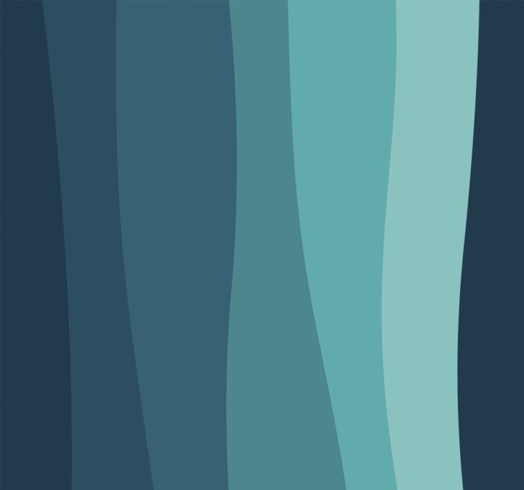 Lenktos vandenyno bangos 3D tapetas - „Tenstickers“