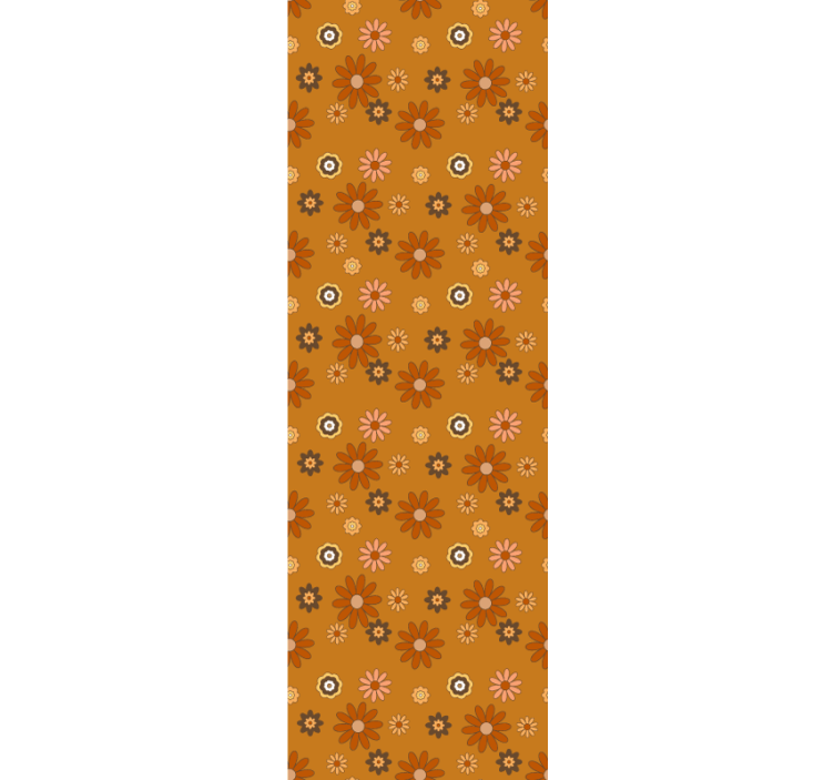 60-ųjų gėlių galios vintažiniai tapetai - „Tenstickers“