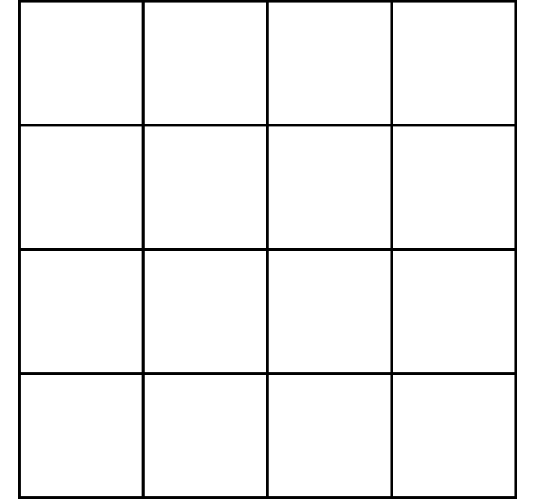 Juodos ir baltos smulkios linijos kvadratinės tapetos - „Tenstickers“