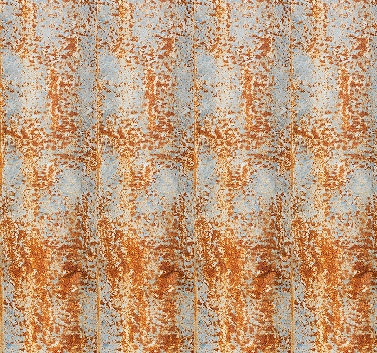 Surūdijusio metalo iliuzija mūro tekstūros tapetas - „Tenstickers“