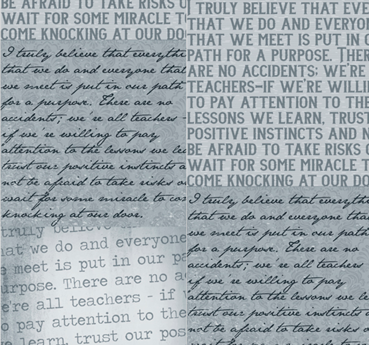 įkvepiantis tekstas abėcėlinis tapetas - „Tenstickers“