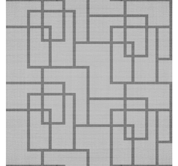 Pilkos geometrinės linijos modernūs tapetas - „Tenstickers“