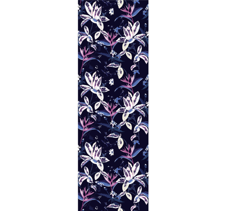 Gėlių naktinis sodas tapetai geles - „Tenstickers“