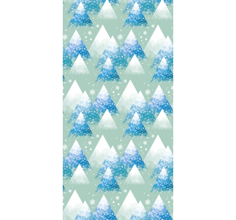 Kalnuotas peizažas gamtos sienos tapetas - „Tenstickers“