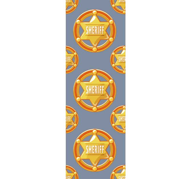 šerifo ženklelio modelis asmeninis tapetas - „Tenstickers“