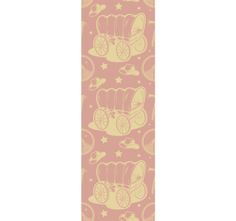 Kaubojus vagonas miegamojo tapetai - „Tenstickers“