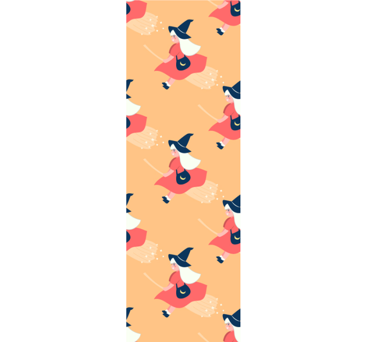 Magiškos raganos figūros halloween tapetas - „Tenstickers“