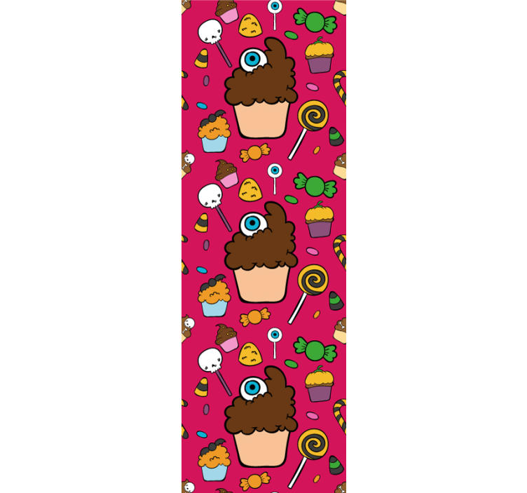 Saldžių skanėstų tema tapetai vaiku kambariui - „Tenstickers“