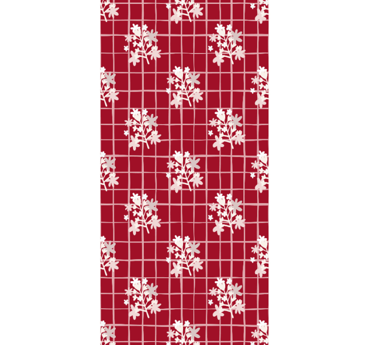 Gėlių rašto tapetas gėlių mozaikos raštu - „Tenstickers“