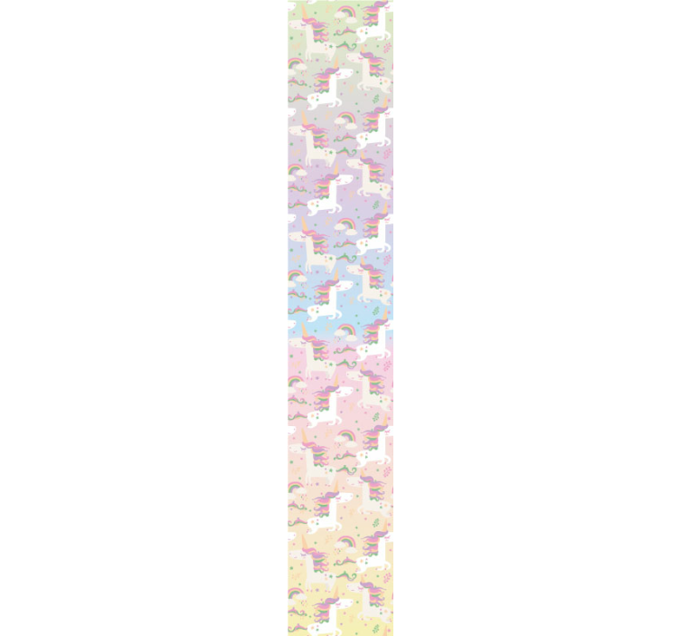 Akvarelė vienaragis vaikų tapetai - „Tenstickers“