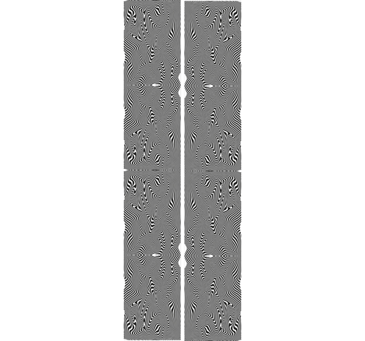 Lenktas motyvas zebrų tapetai - „Tenstickers“