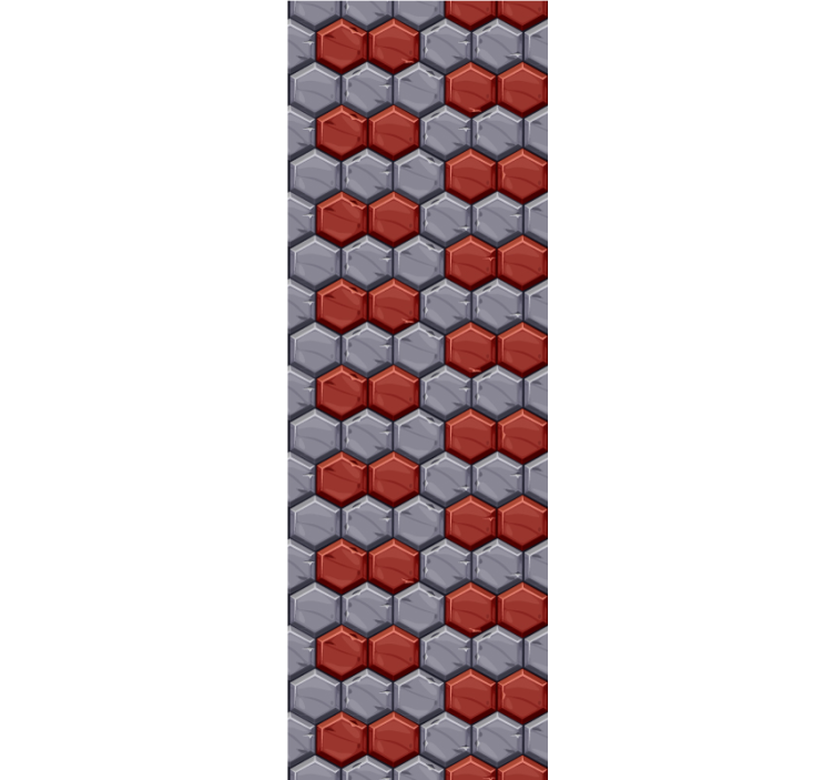 šešiakampė harmonija geometrinis raštų tapetas - „Tenstickers“