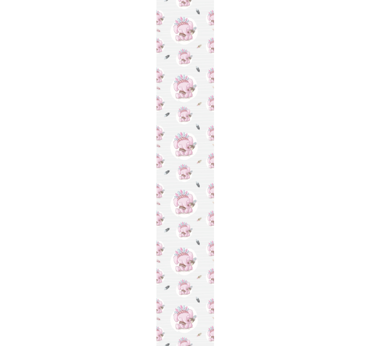 Etninių dramblių vaikų tapetai - „Tenstickers“