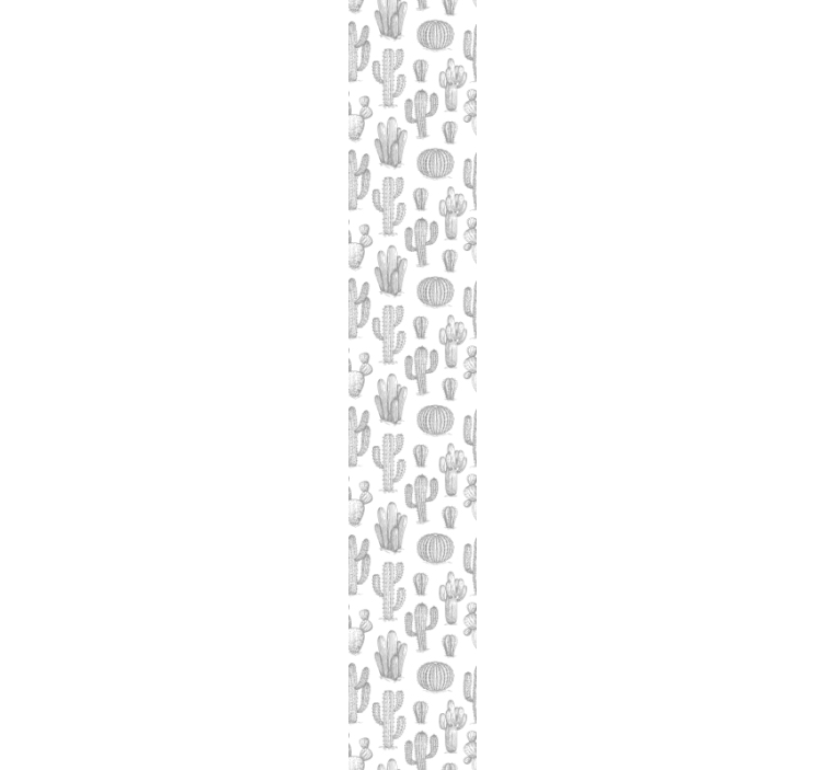 Kaktusų raštas gamtos sienos tapetas - „Tenstickers“