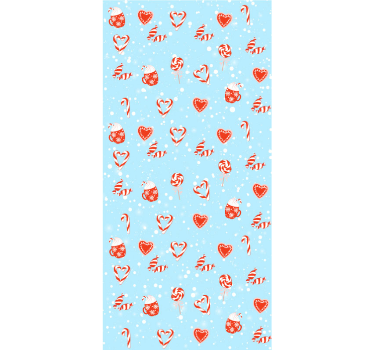 šventiniai saldūs skanėstai kalėdų tapetas sienoms - „Tenstickers“