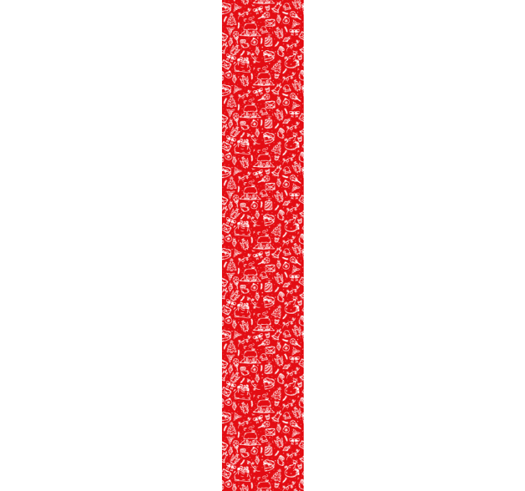 Raudonas gėlių raštas gamtos sienos tapetas - „Tenstickers“