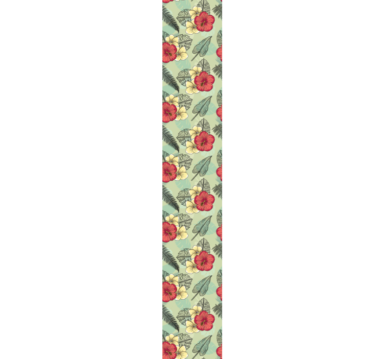 žalias atogrąžų išdėstymas tapetai geles - „Tenstickers“